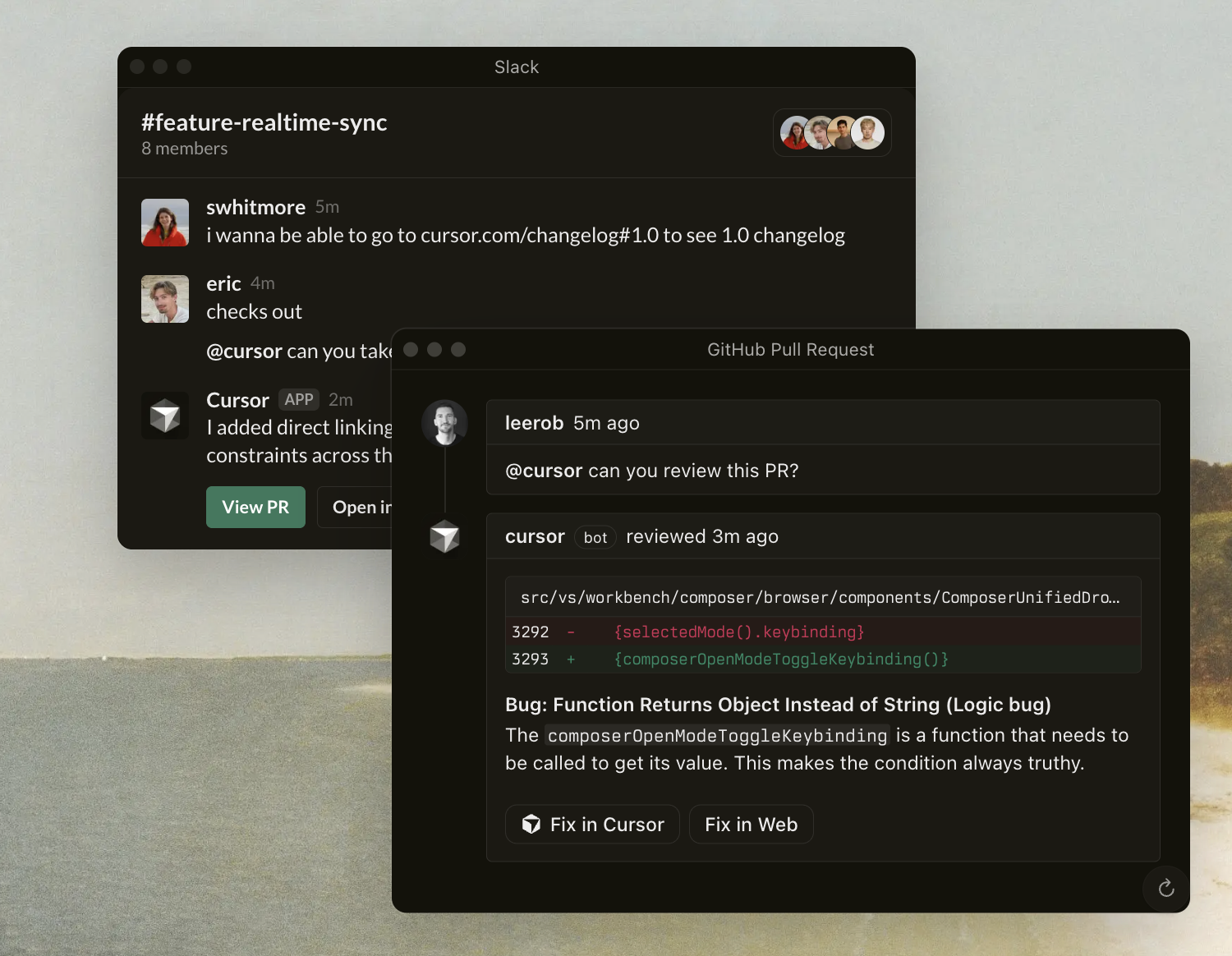 Cursor integrations