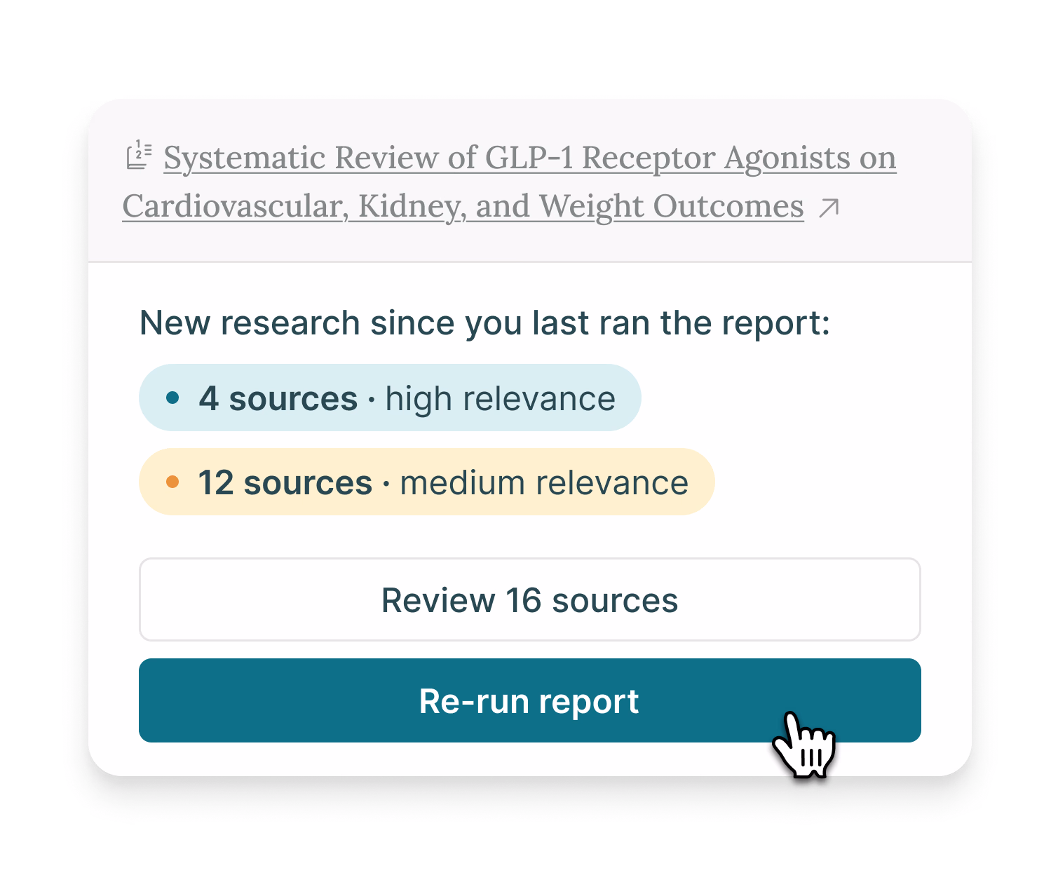 Elicit research alerts
